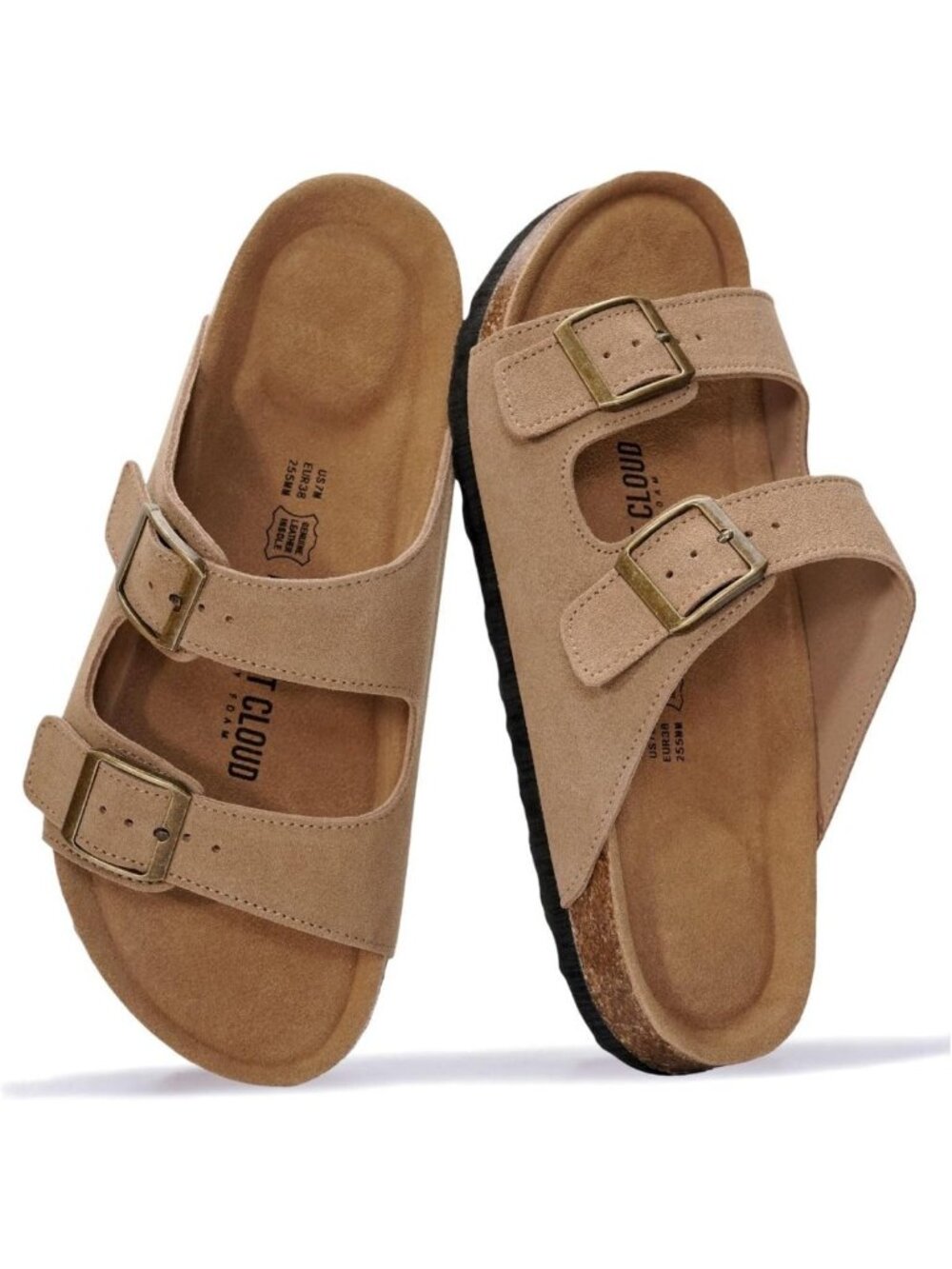 Genuine Leather Women's Everyday Slide Sandals - Comfortable & Stylish Footwear
